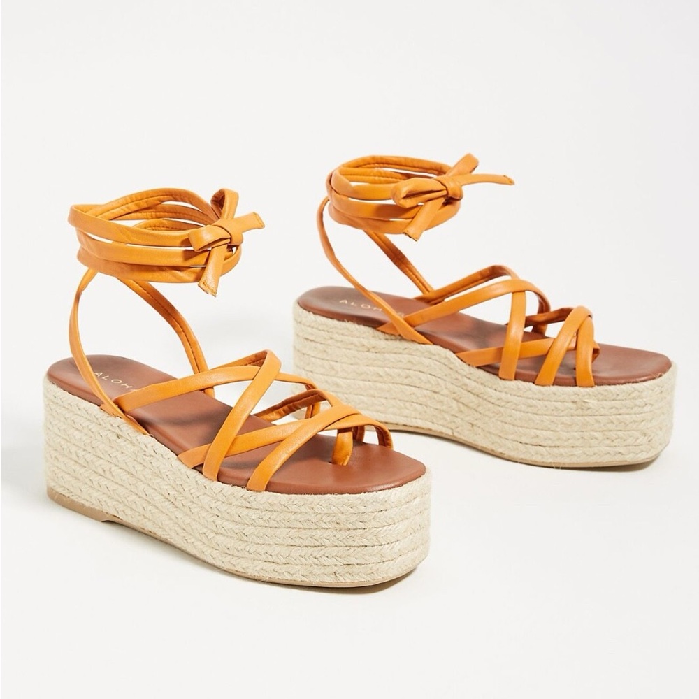 Alohas Paw Paw espadrille platform sandals
